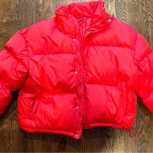 Pretty Little Thing Red Puffer